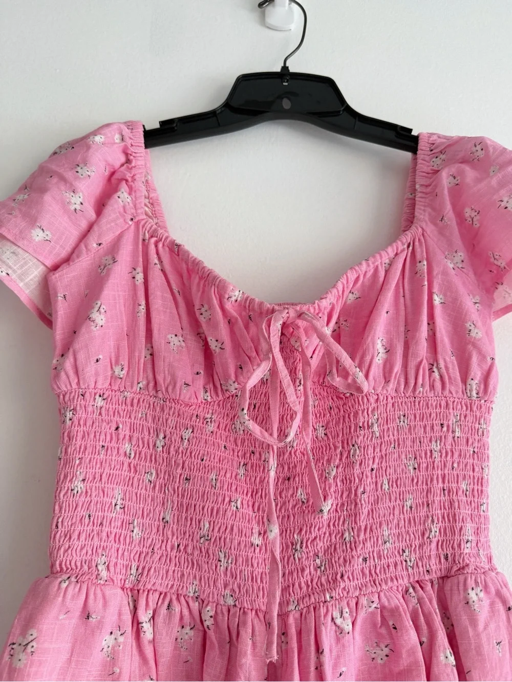 Princess Polly Front Row Cotton Pink Floral Romper Size 6 8689